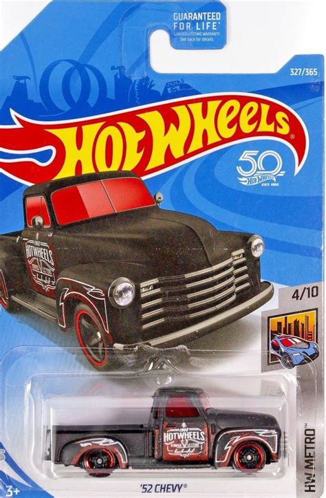 Hot Wheels - '52 CHEVY TRUCK - Matte Black - HW Metro 4/10 - #327 # ...