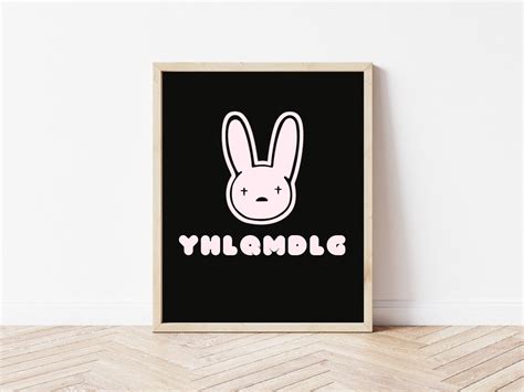 YHLQMDLG // Bad Bunny // Digital Poster / Instant Download ...