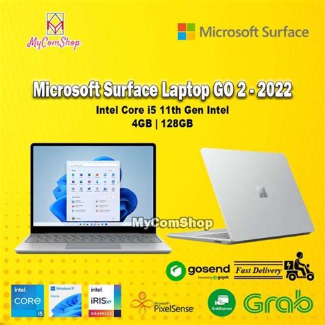 Jual MICROSOFT SURFACE LAPTOP GO 2 i5-1135G7 4GB RAM 128GB SSD 12.4” di Seller Mycomshop ...