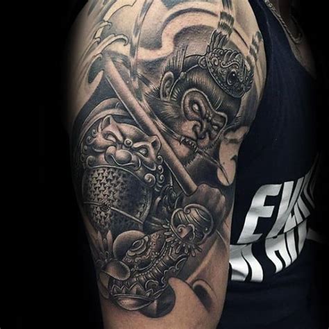 60 Monkey King Tattoo Designs For Men - Sun Wukong Ideas