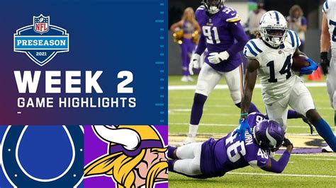 Indianapolis Colts vs. Minnesota Vikings | Preseason Week 2 2021 NFL ...