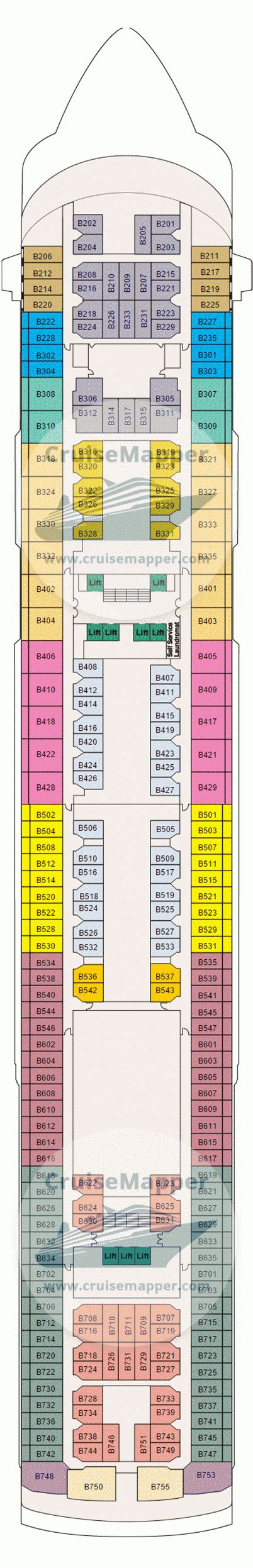 Pacific World deck 10 plan | CruiseMapper