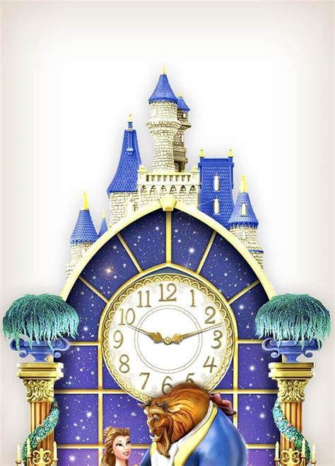 Beauty and the Beast Clock Disney | Wall Of Clocks