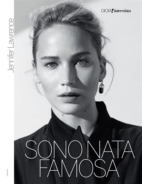 Jennifer Lawrence - Gioia Magazine Italy September 2017 • CelebMafia