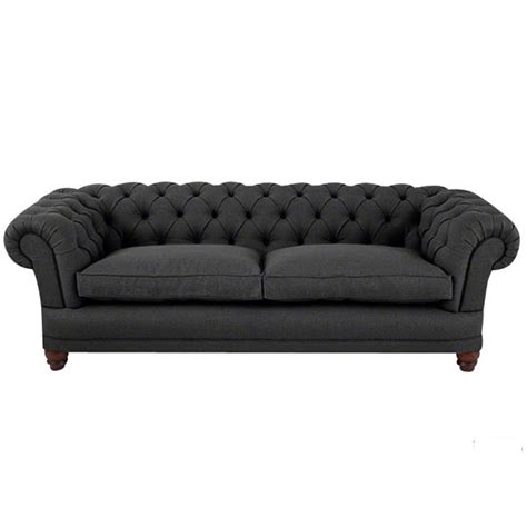 Dark Grey Chesterfield Sofa - KP Seating