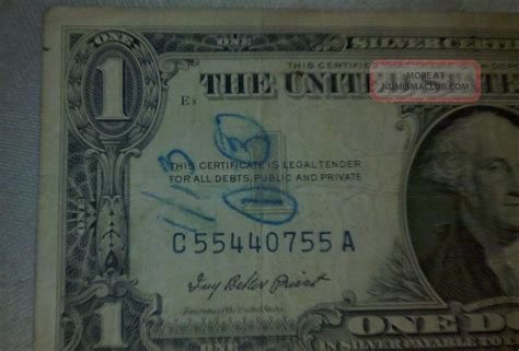 1957 Silver Certificate Dollar Bill