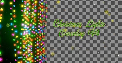 Christmas Lights Overlay V4, Overlays Motion Graphics ft. christmas ...