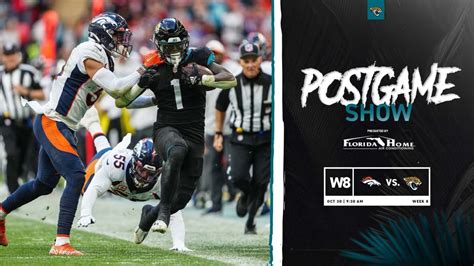 Jacksonville Jaguars (17) vs. Denver Broncos (21) | Postgame Show | Week 8