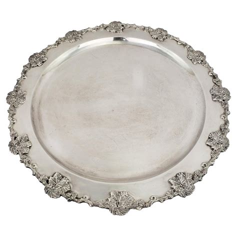 Sterling Silver Serving Tray For Sale at 1stDibs