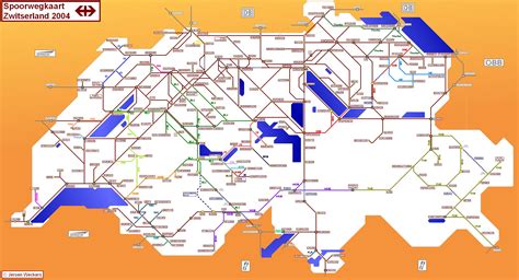 Swiss Rail Route Map