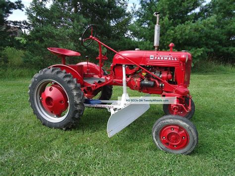 1950 Farmall Cub Tractor With Grader Blade