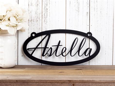 Custom Name Metal Sign Metal Wall Art Wall Hanging Custom - Etsy