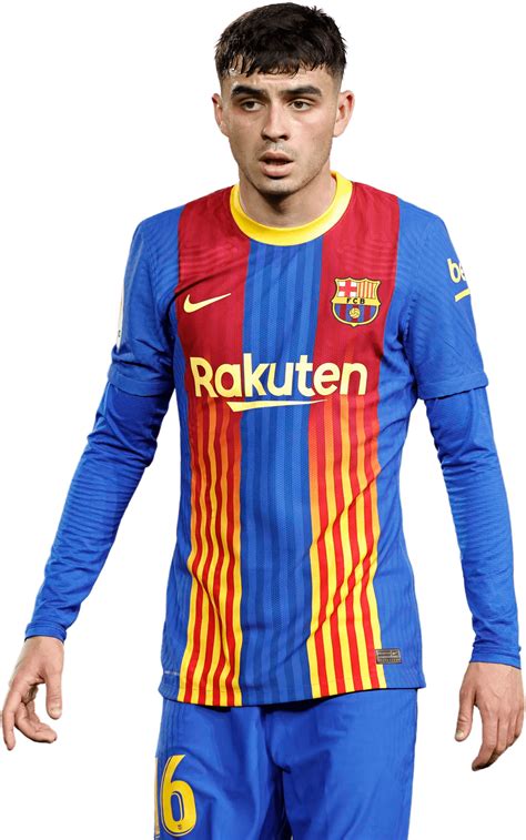 Pedri Barcelona football render - FootyRenders