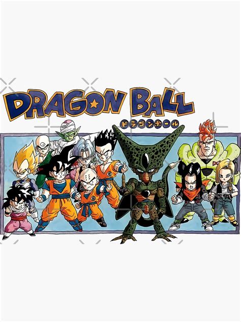 "Android Saga - Dragon Ball Z" Sticker for Sale by Pyramid-Designs | Redbubble