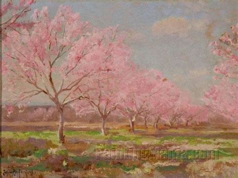 A Peach Orchard in Bloom - Julian Onderdonk Paintings