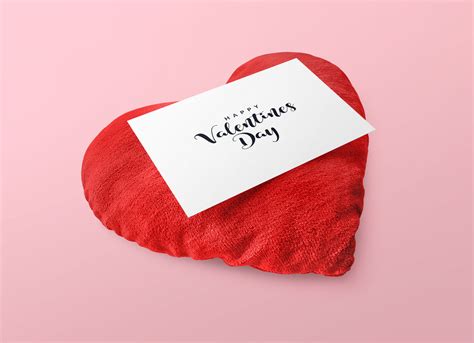 Free Valentine's Day Greeting Card Mockup PSD - Good Mockups