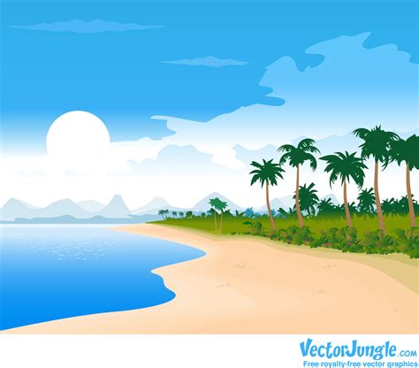 🔥 Free Download Cartoon Beach Wallpaper In High Resolution For by ...