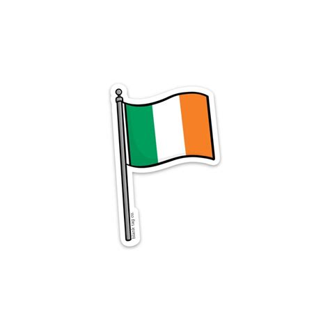 The Ireland Flag Sticker | Flag icon, Homemade stickers, Flag