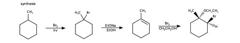 Beginning with methylcyclohexane, propose a synthesis of the | Quizlet