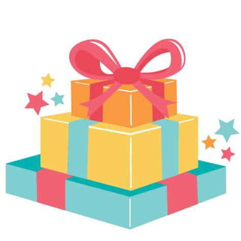 Birthday Present Clipart Wrapping A Present - Birthday Gift Clipart Png ...