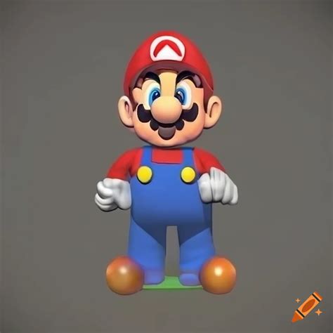 Super mario 64 render art piece