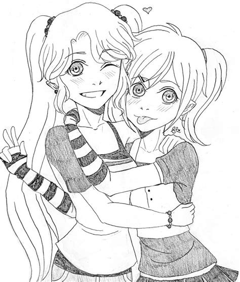 .: Best Friends :. | Best friend drawings, Anime best friends, Bff drawings