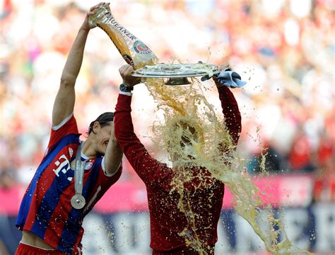 Bayern Munich manager Pep Guardiola dropped the Bundesliga trophy | For ...