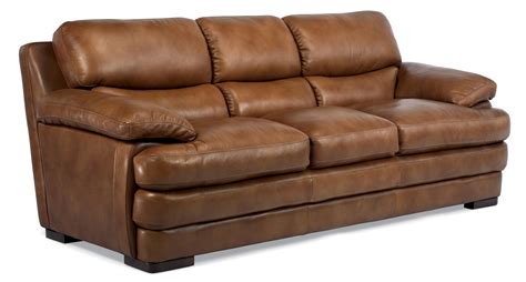 Flexsteel Latitudes - Dylan Leather Stationary Sofa | Ruby Gordon Home ...