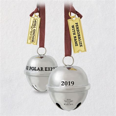 The Polar Express™ Santa's Sleigh Bell Metal Personalized Ornament - Personalized Ornaments ...