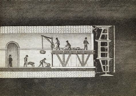 Thames Tunnel Construction Photograph by Middle Temple Library | Fine ...