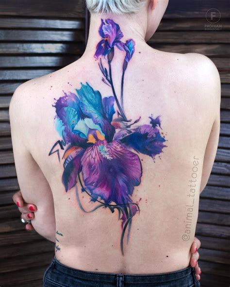 Pretty Iris Flower | Best Tattoo Ideas For Men & Women