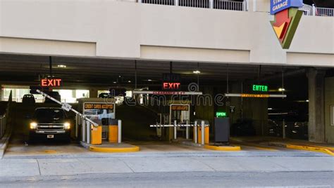 Entrance To the Car Parking of Central World Shopping Mall at Ratchaprasong Intersection ...