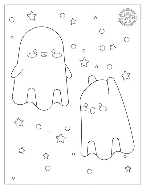 Cutest Friendly Ghost Coloring Pages for Kids | Kids Activities Blog