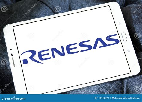 Renesas Electronics Company Logo Editorial Photography - Image of ...