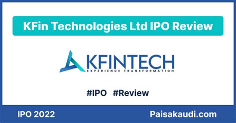 KFin Technologies IPO Review, Date, GMP, Price, Lot Size, Apply