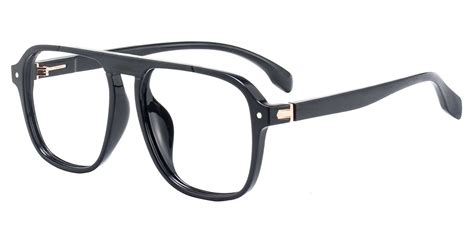 Gideon Aviator Prescription Glasses - Black | Men's Eyeglasses | Payne ...