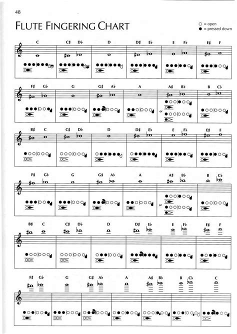 Flute Fingering Chart | The Online Metronome