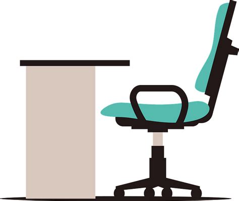 Office Desk and Chair clipart. Free download transparent .PNG | Creazilla