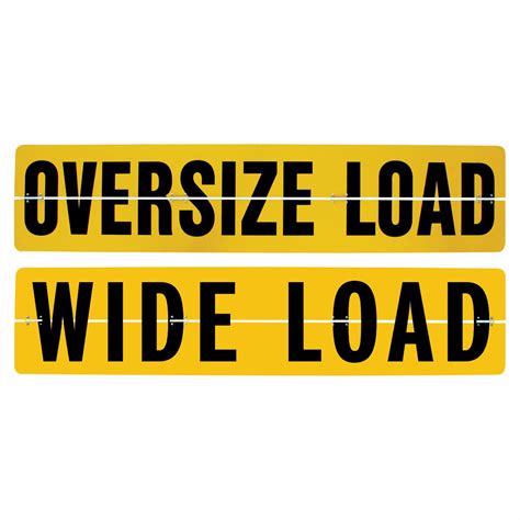 Hinged Aluminum Oversize Load Sign | Truck n Tow.com