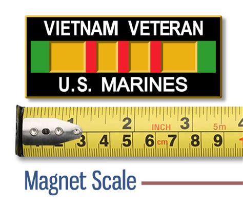 Vietnam Vet Marines Military Magnet by ClassicMagnets.com