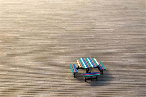 Colorful Picnic Table Free Stock Photo - Public Domain Pictures