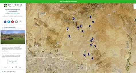 Scottsdale Golf Communities - An Interactive Map - Scottsdale AZ Real ...