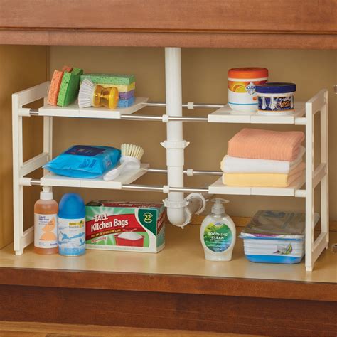 Expandable Plastic Shelf Compact Organizer | Collections Etc.