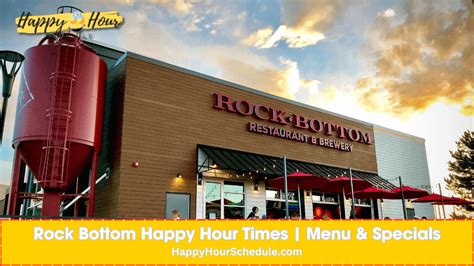 Rock Bottom Happy Hour Times⏳| Menu & Specials 2025