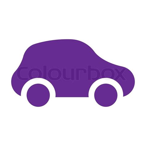 Icon - car - purple | Stock Vector | Colourbox