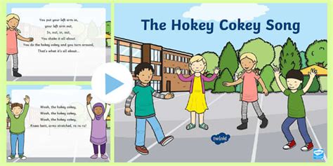 The Hokey-Cokey Song PowerPoint Action Rhyme Movement Song