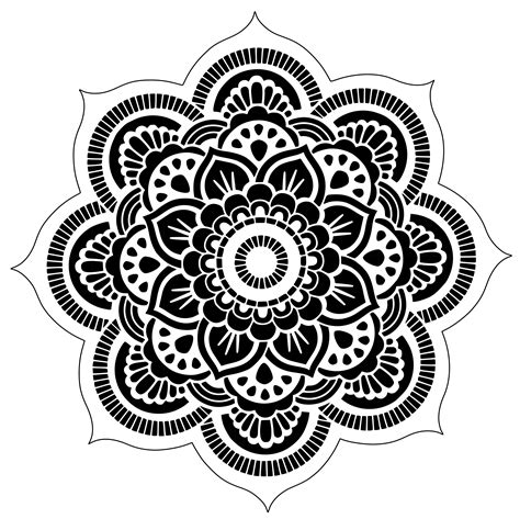 Printable Mandala Stencil