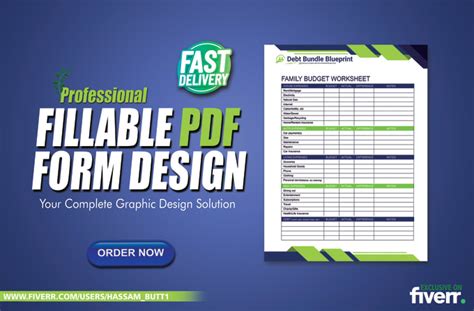 Create a pdf fillable form design by Hassam_butt1 | Fiverr