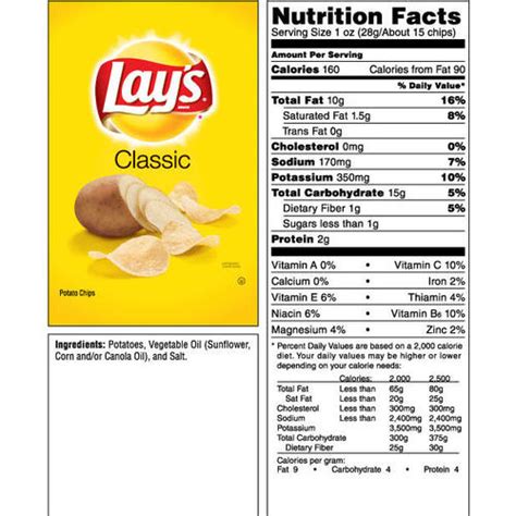 31 Lays Chips Nutrition Label - Label Design Ideas 2020