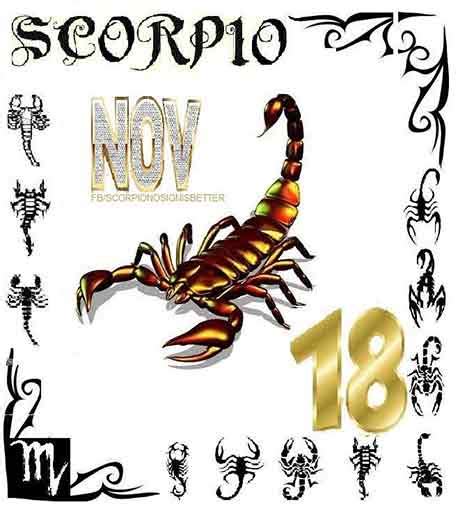 Scorpio Born on November 18